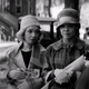 Ruth Negga, left, as Clare Kendry and Tessa Thompson as Irene Renfield in Passing.